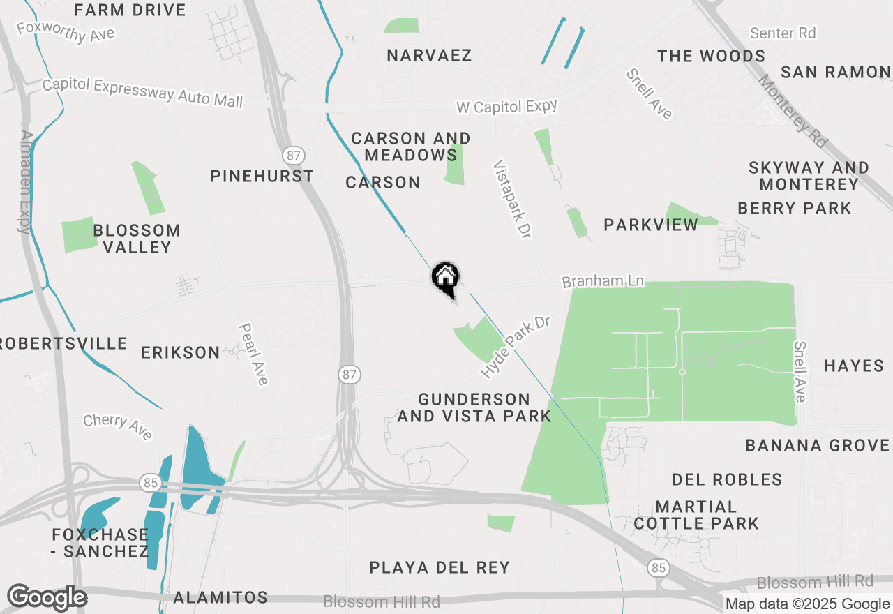 Map of 673 Tarrytown Court, San Jose, CA 95136