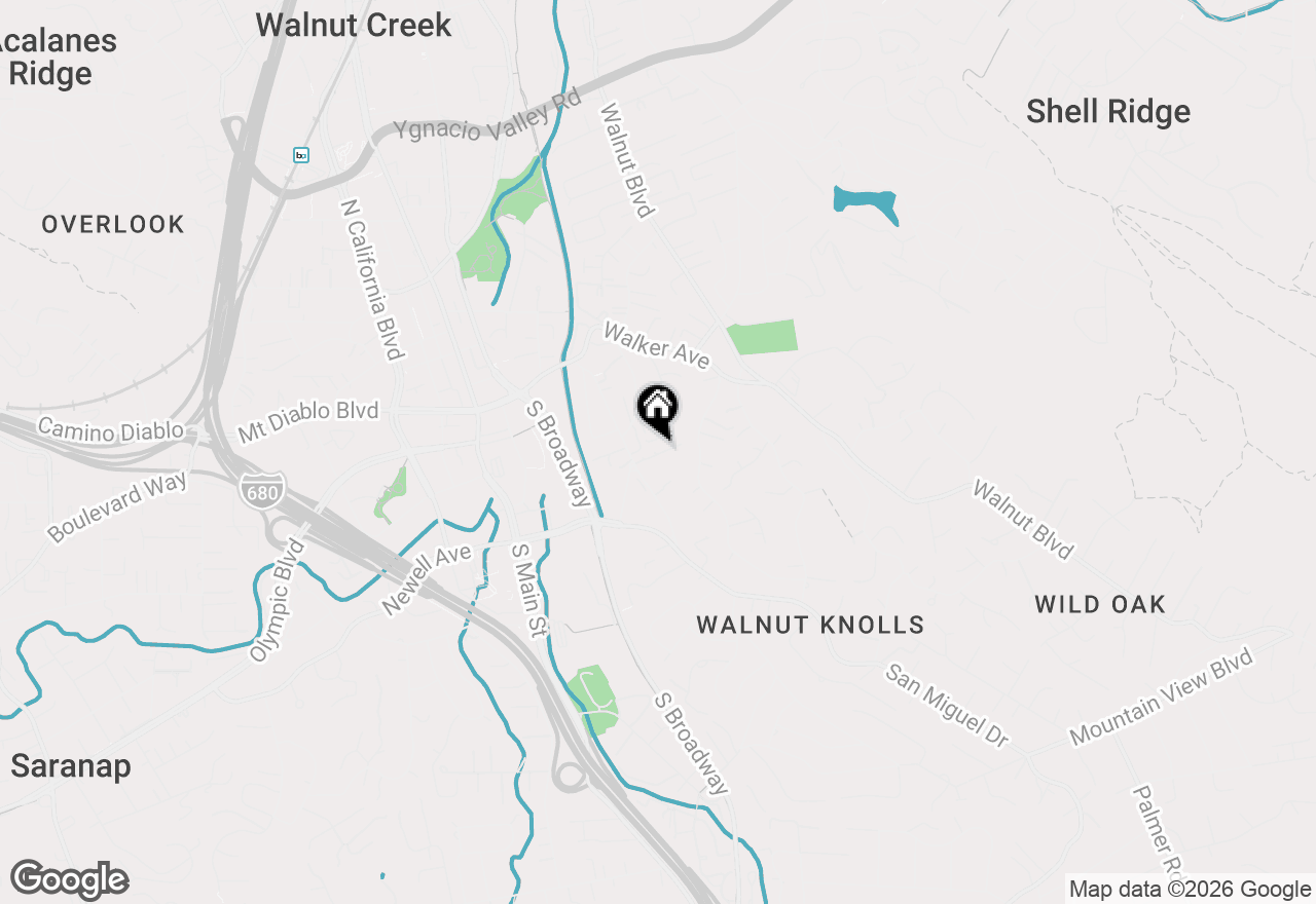 Map of 44 Analisa Ln, Walnut Creek, CA 94596