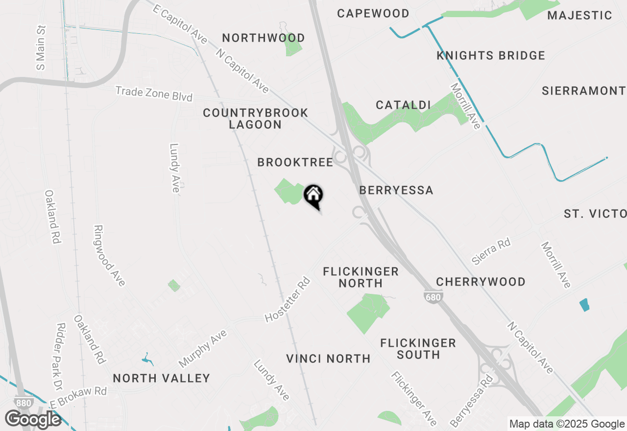 Map of 1690 Coraltree Place, San Jose, CA 95131