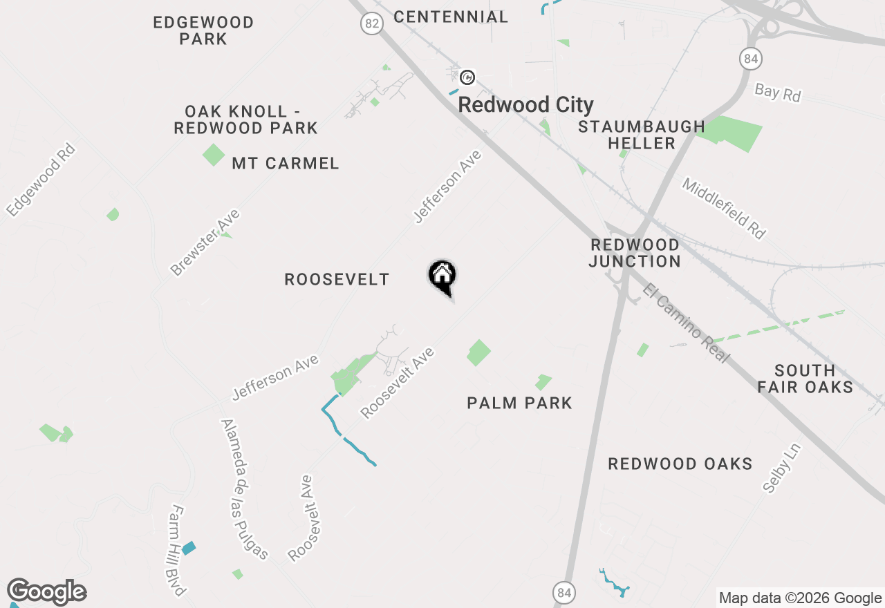 Map of 950 Hudson Street, Redwood City, CA 94061