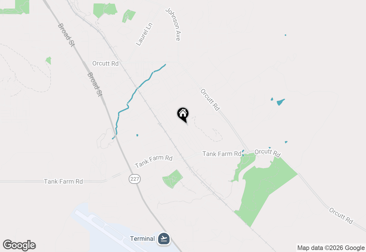Map of 1150 Twin Creek Road, San Luis Obispo, CA 93401