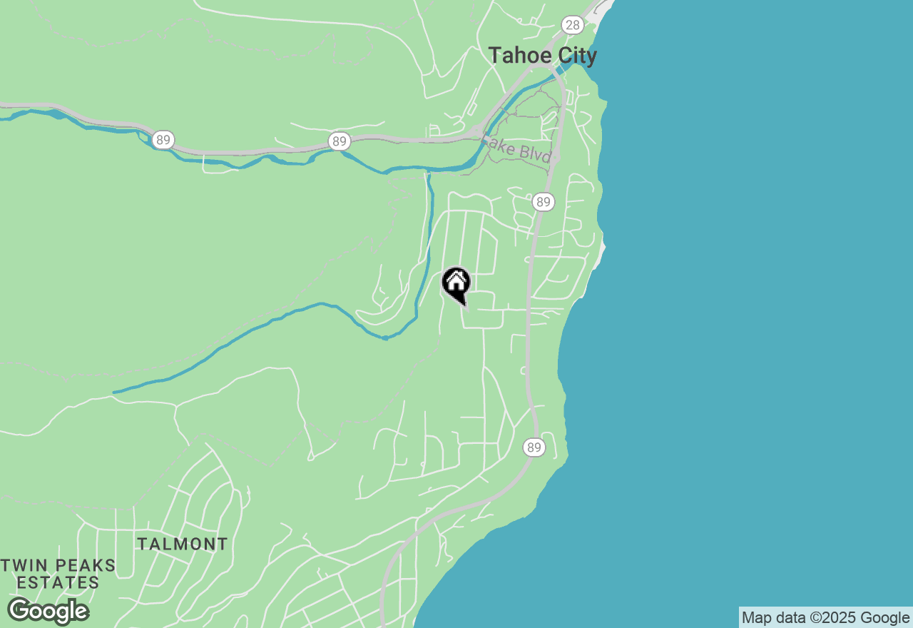Map of 744 Chapel Lane, Tahoe City, CA 96145