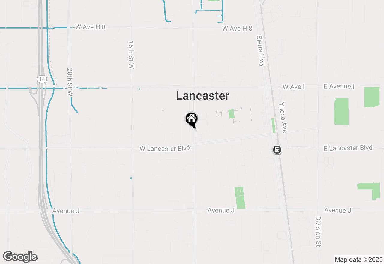 Map of 44855 10th Street W, Lancaster, CA 93534