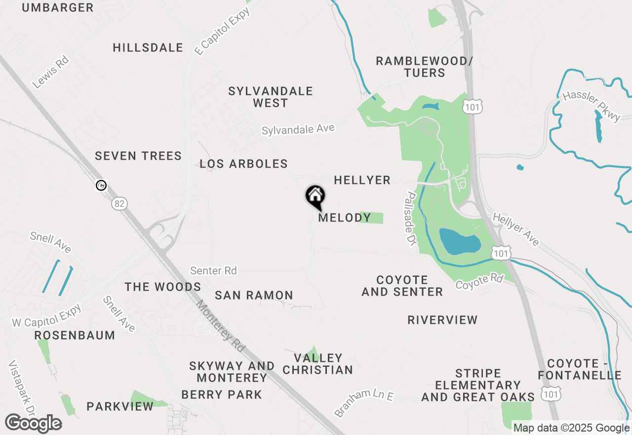 Map of 4136 Senter Road, San Jose, CA 95111