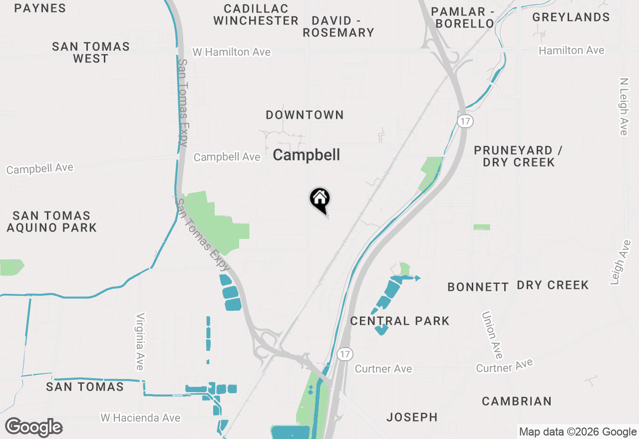 Map of 56 Sunnyside Avenue, Campbell, CA 95008