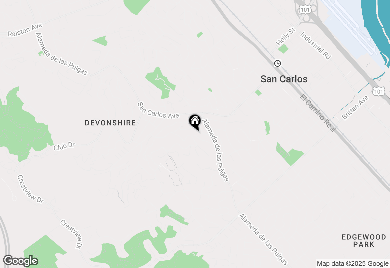 Map of 88 Madera Avenue, San Carlos, CA 94070