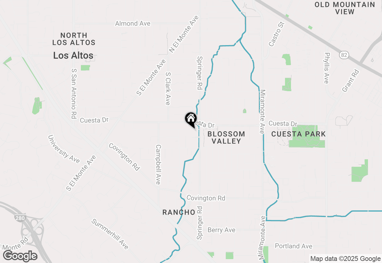Map of 668 Arboleda Drive, Los Altos, CA 94024