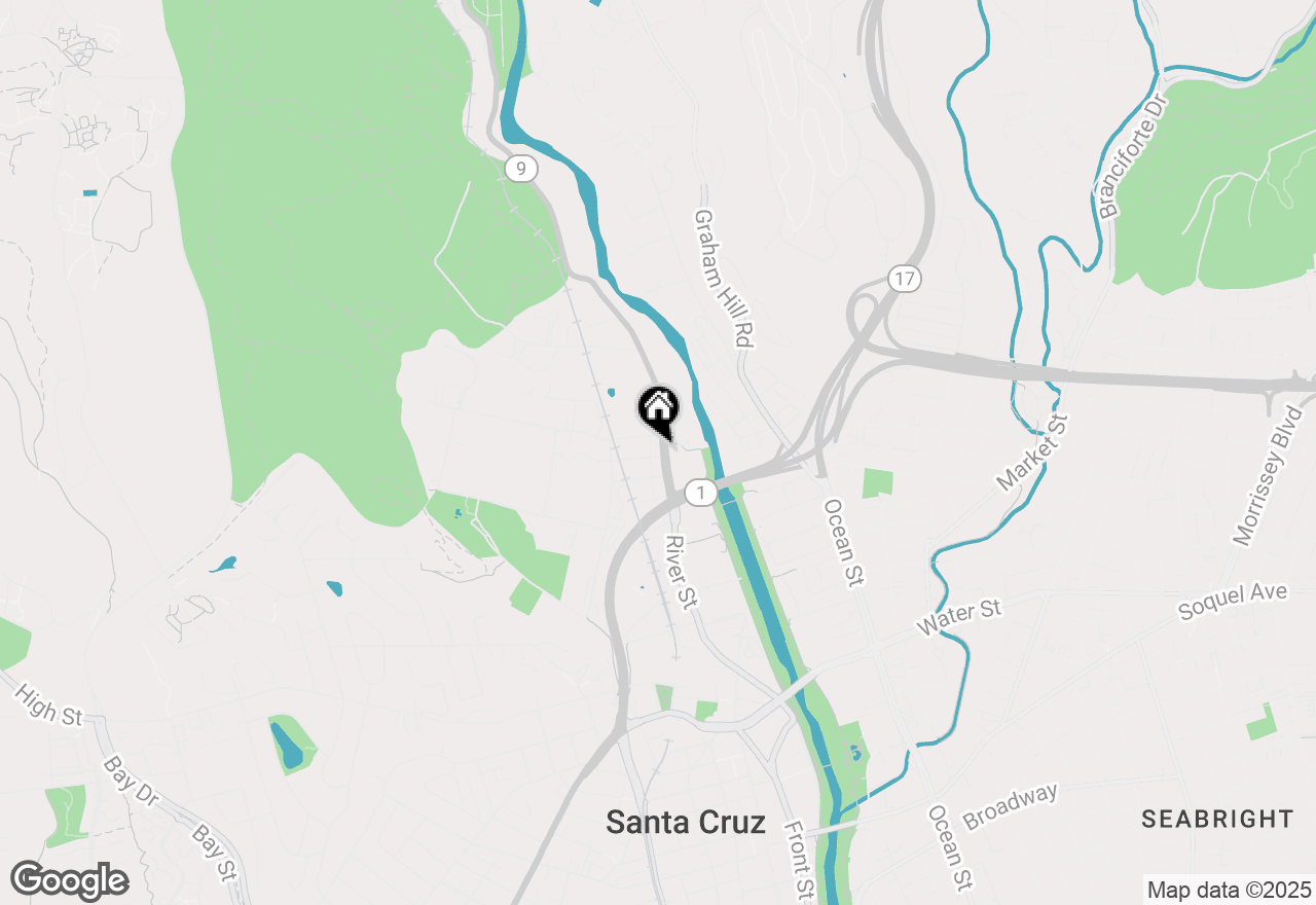 Map of 901 River Street, Santa Cruz, CA 95060