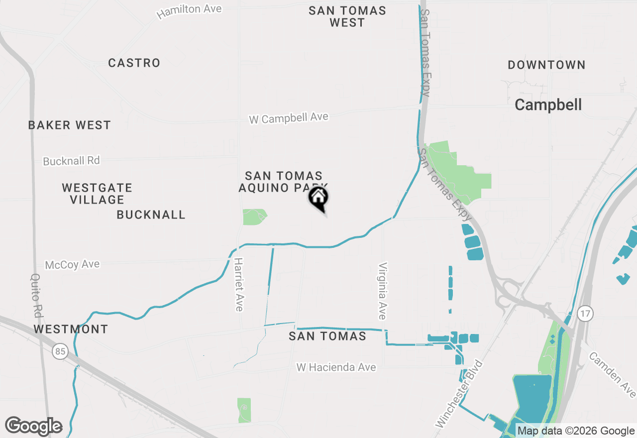 Map of 2293 Middletown Drive, Campbell, CA 95008
