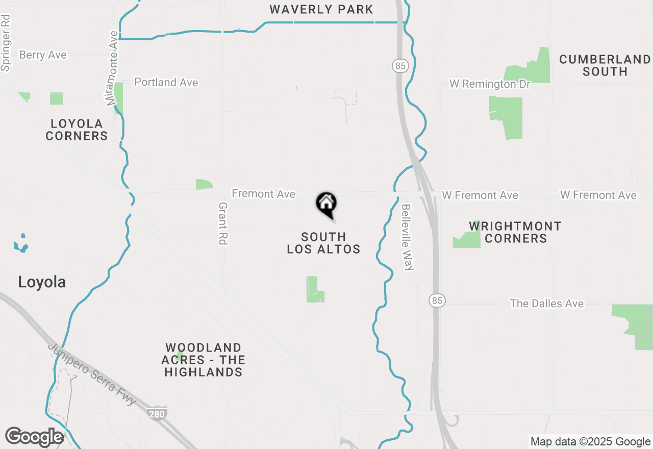 Map of 1684 Newcastle Drive, Los Altos, CA 94024
