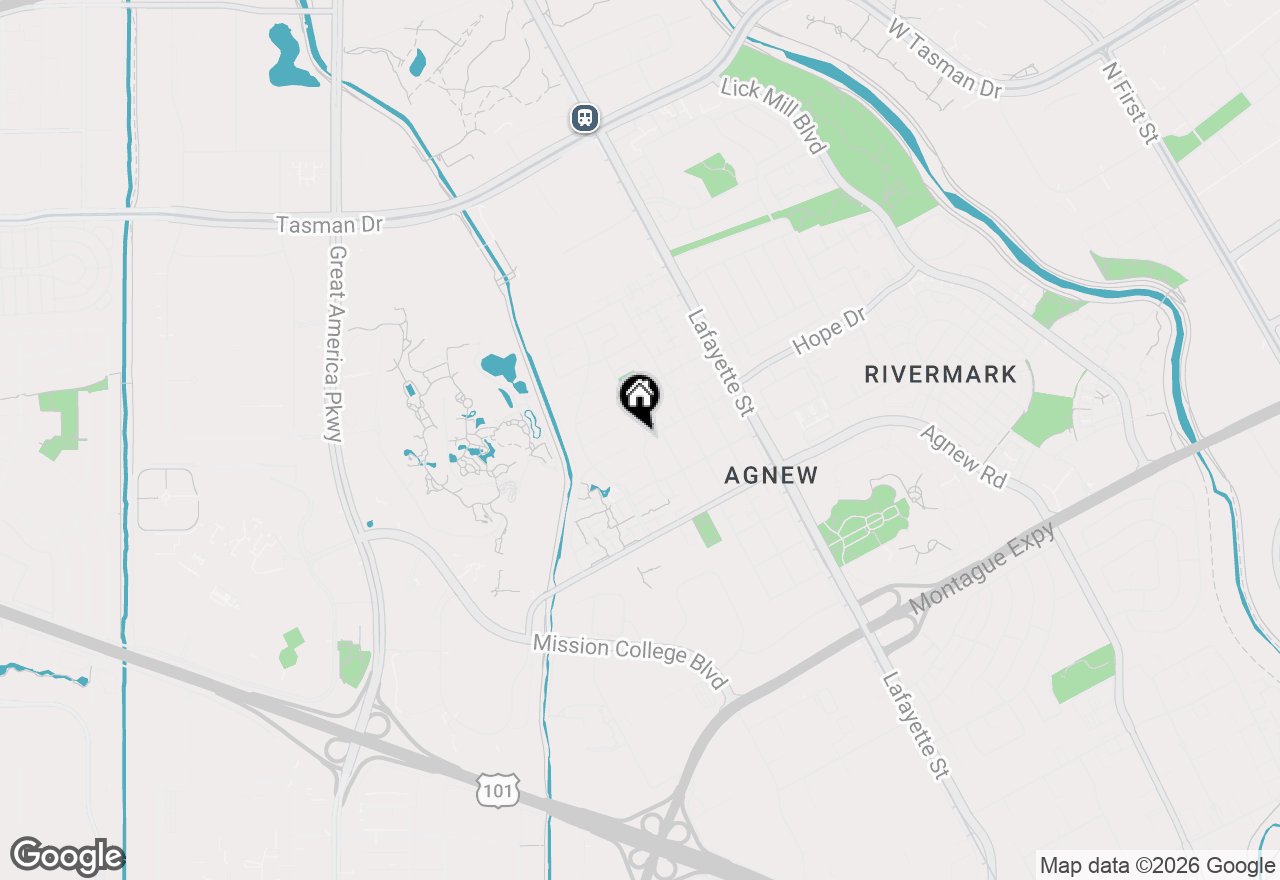 Map of 4494 Fuller Street, Santa Clara, CA 95054