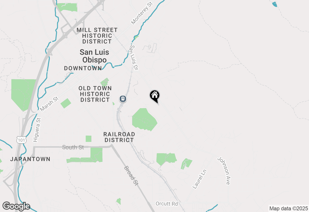 Map of 2056 Sierra Way, San Luis Obispo, CA 93401