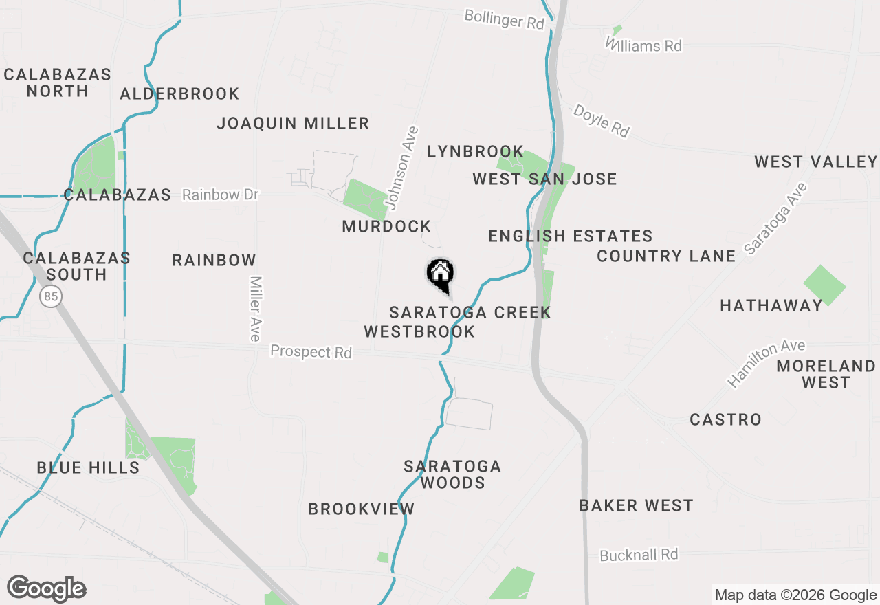 Map of 11915 Shadybrook Court, Saratoga, CA 95070