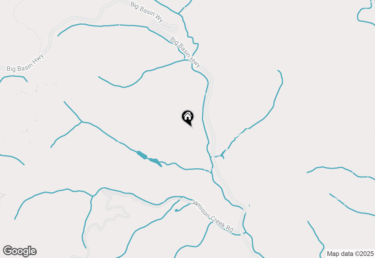 Map of 266 W Hilton Drive, Boulder Creek, CA 95006