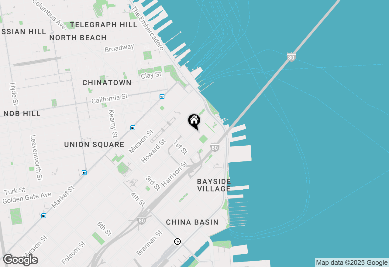 Map of 201 Folsom Street #PH41C, San Francisco, CA 94105