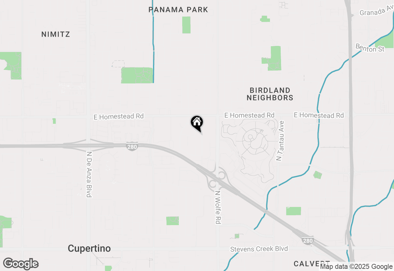 Map of 1744 Lark Lane, Sunnyvale, CA 94087