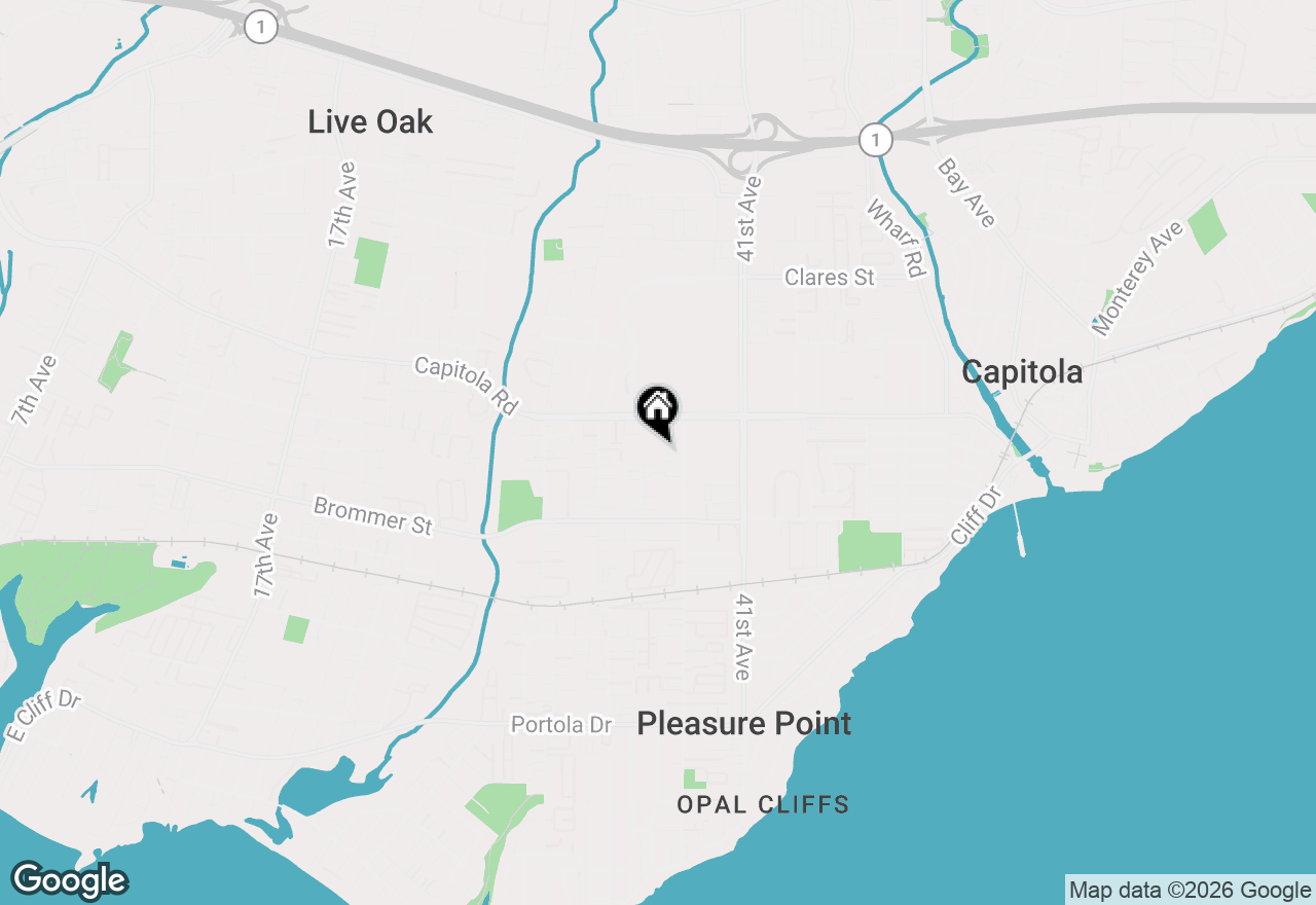 Map of 1540 Bulb Avenue, Santa Cruz, CA 95062