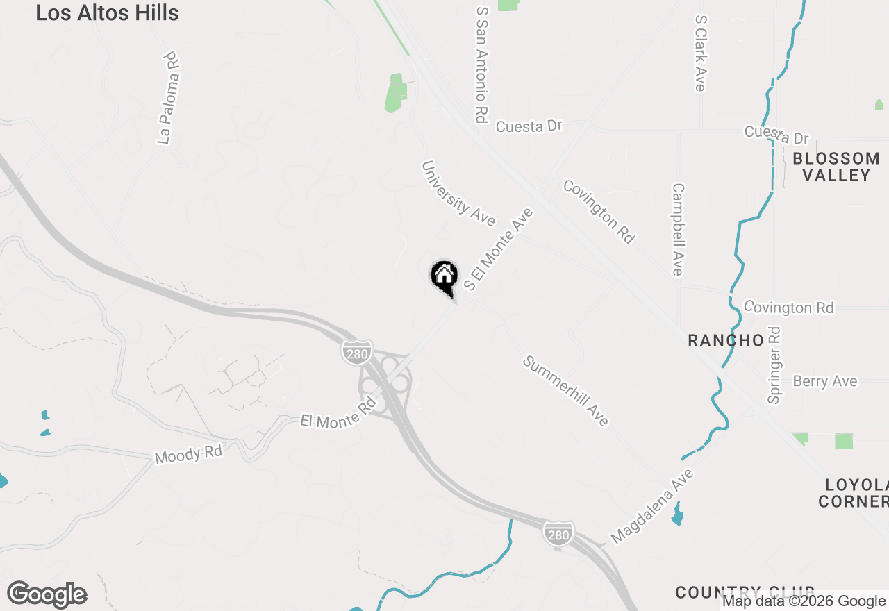 Map of 1 Bay Tree Lane, Los Altos, CA 94022