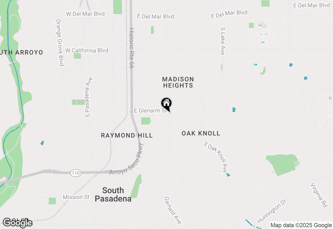 Map of 1087 S Los Robles Avenue, Pasadena, CA 91106