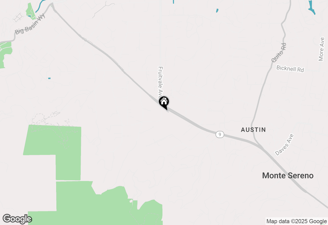 Map of 19490 Glen Una Drive, Saratoga, CA 95070