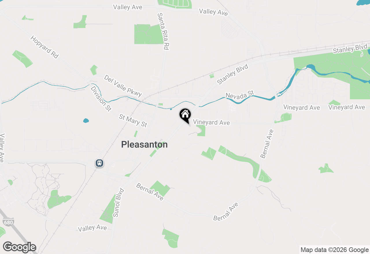Map of 200 Valletta Ln, Pleasanton, CA 94566