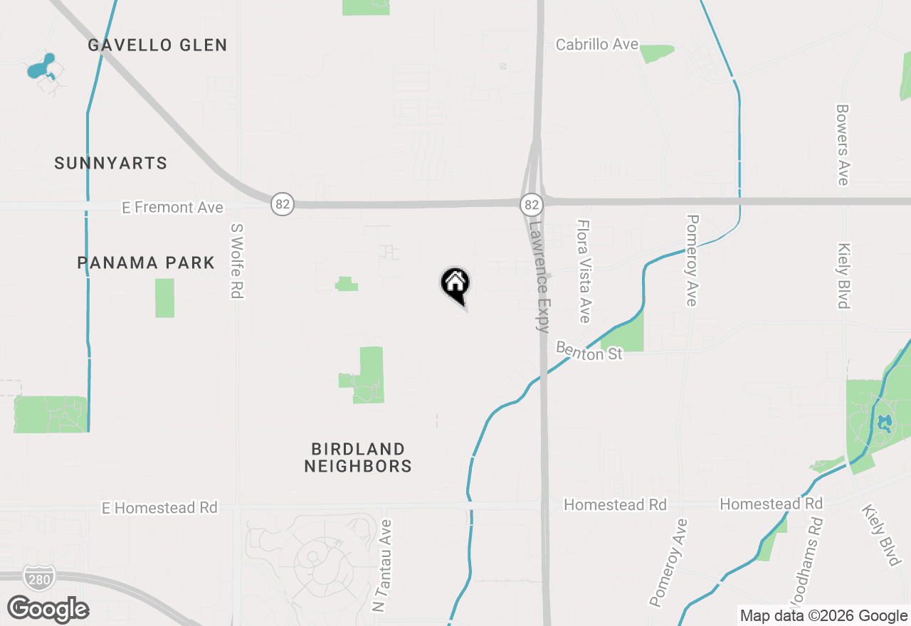 Map of 1147 Cotswald Court, Sunnyvale, CA 94087