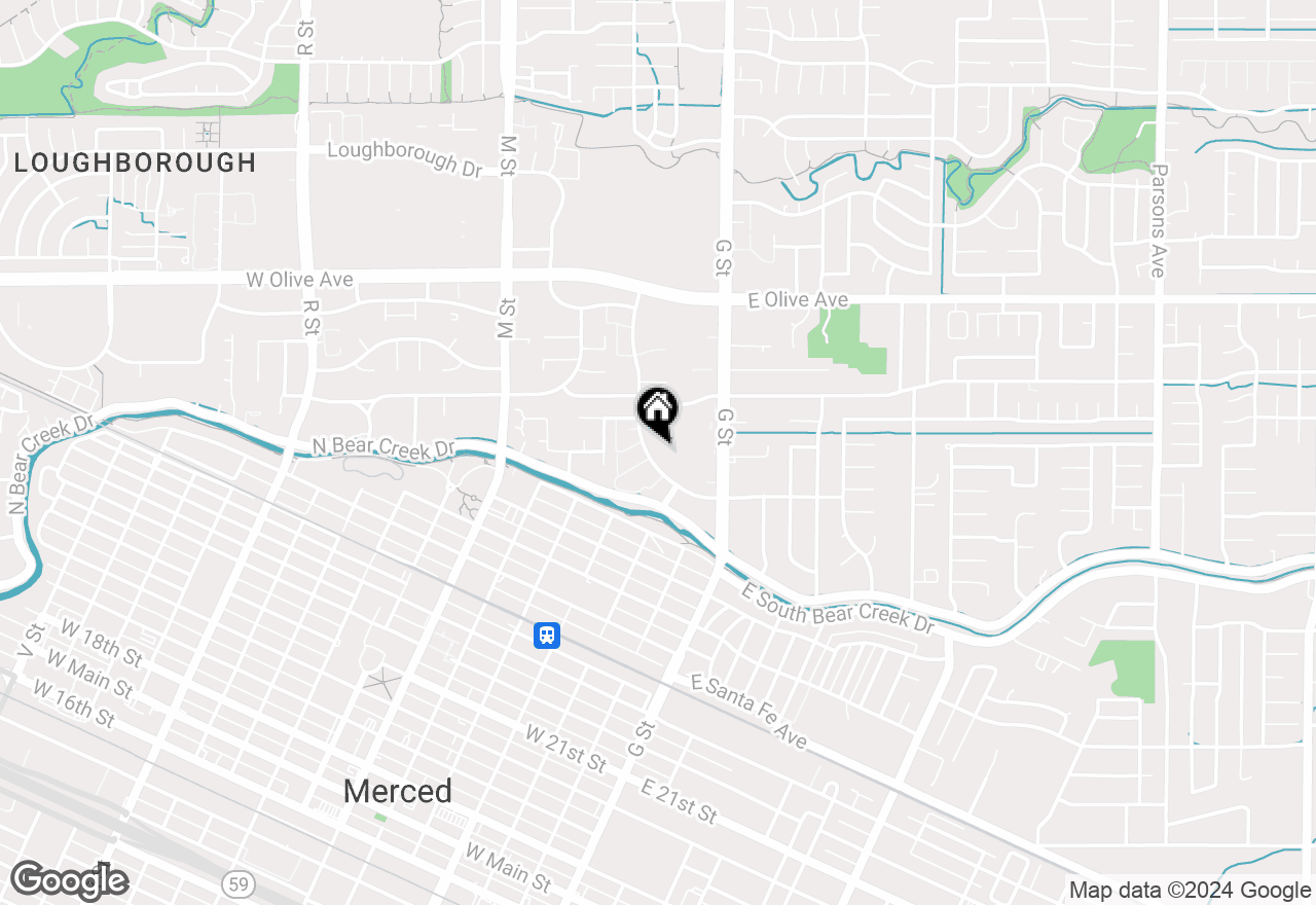 Map of 2844 Park Avenue, Merced, CA 95348