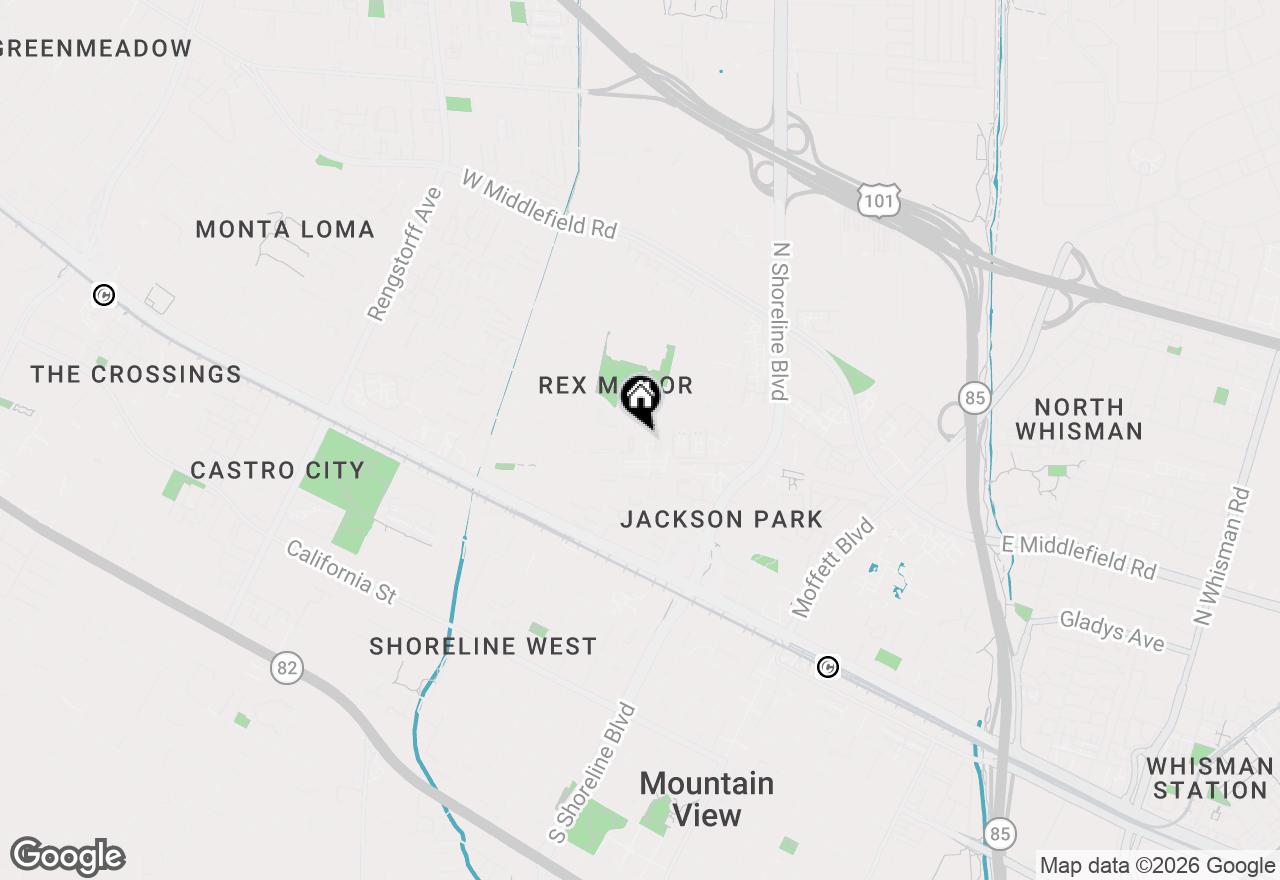 Map of 455 Lotus Lane, Mountain View, CA 94043
