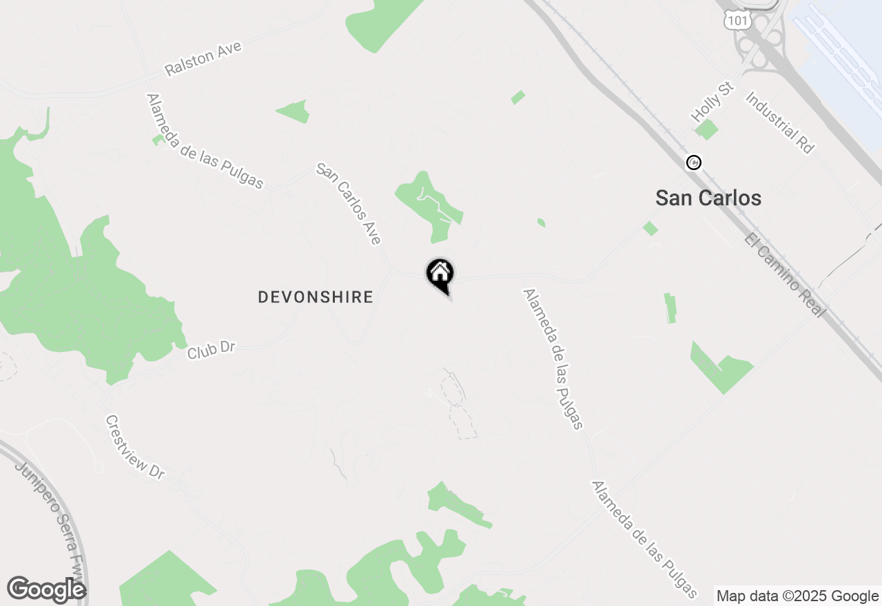 Map of 2250 Carmelita Drive, San Carlos, CA 94070