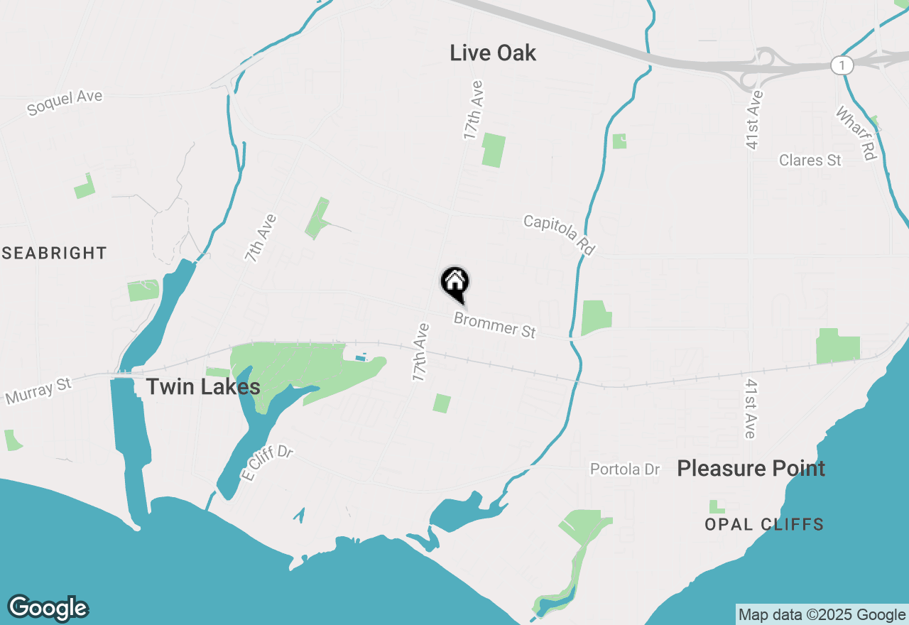 Map of 1203 Andrew Lane, Santa Cruz, CA 95062