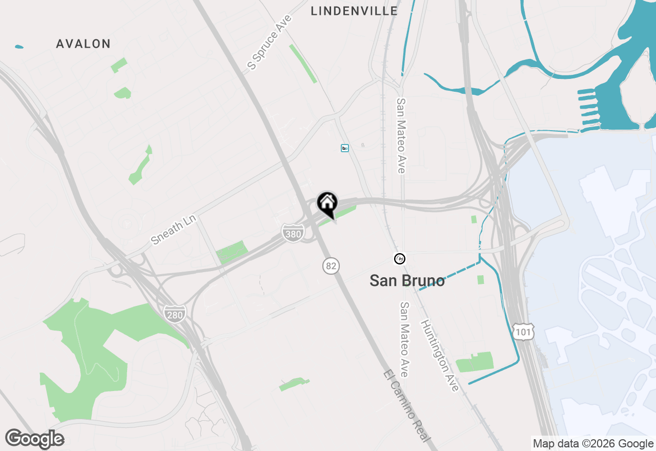 Map of 998 Hensley Avenue, San Bruno, CA 94066