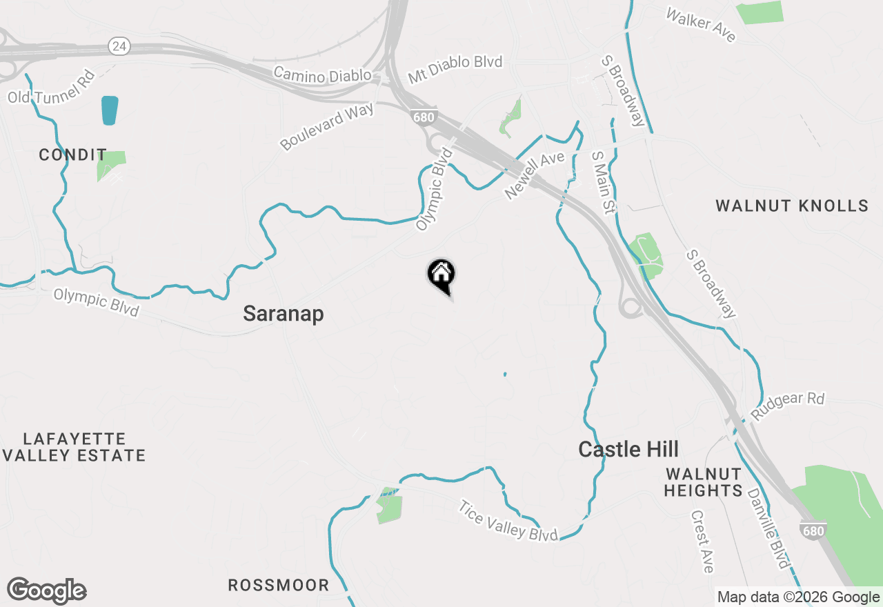 Map of 1978 Magnolia Way, Walnut Creek, CA 94595