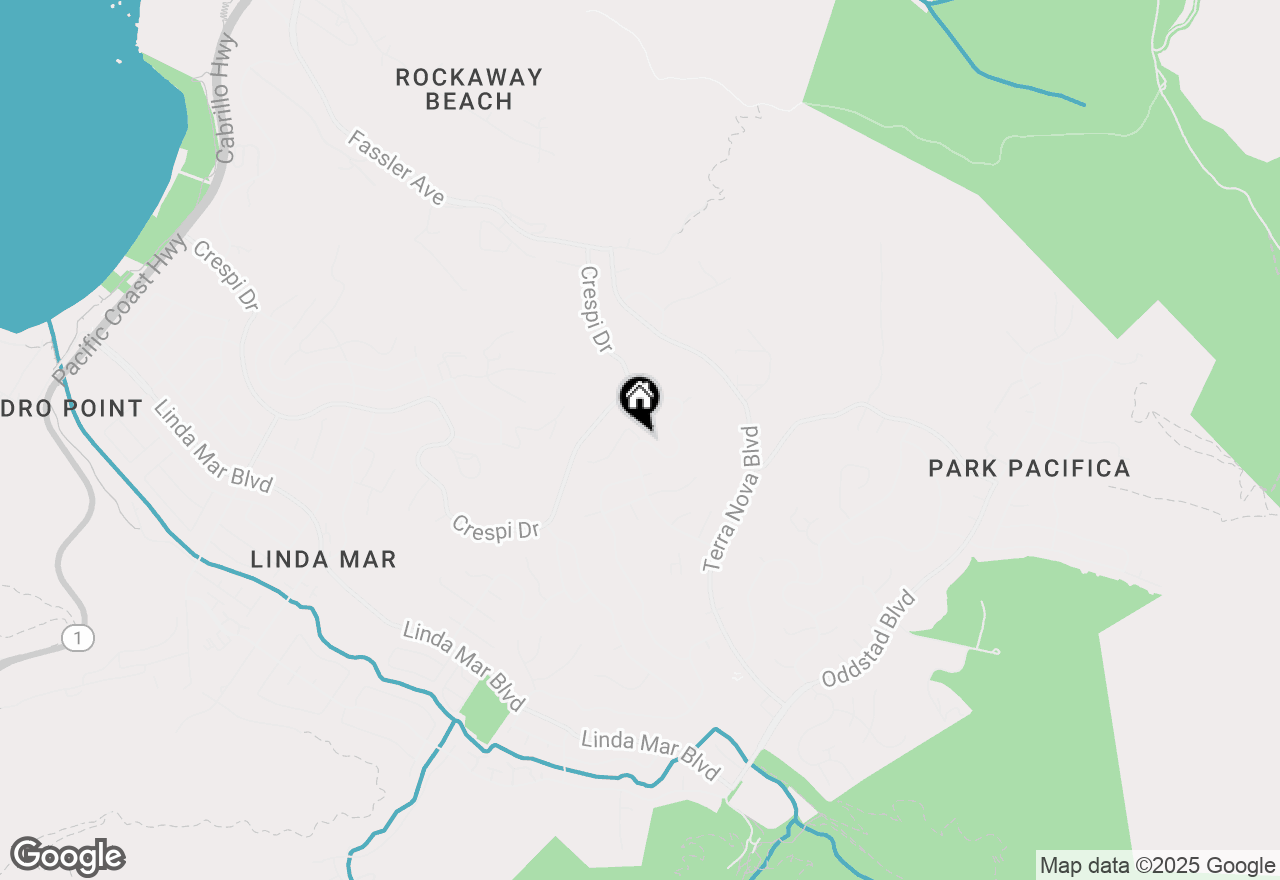 Map of 0000 000 Spruce Court, Pacifica, CA 94044