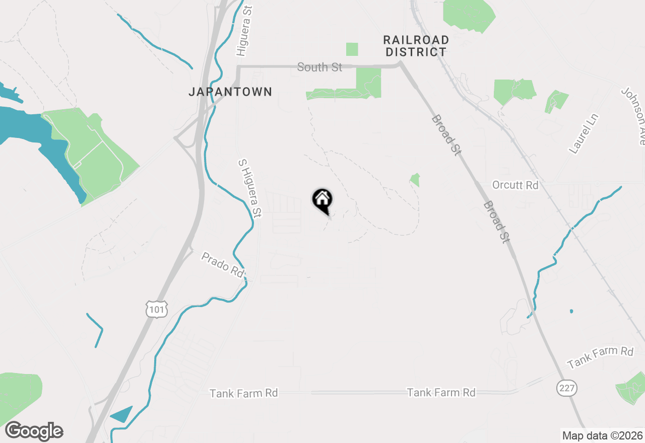 Map of 342 Tresana Lane, San Luis Obispo, CA 93401