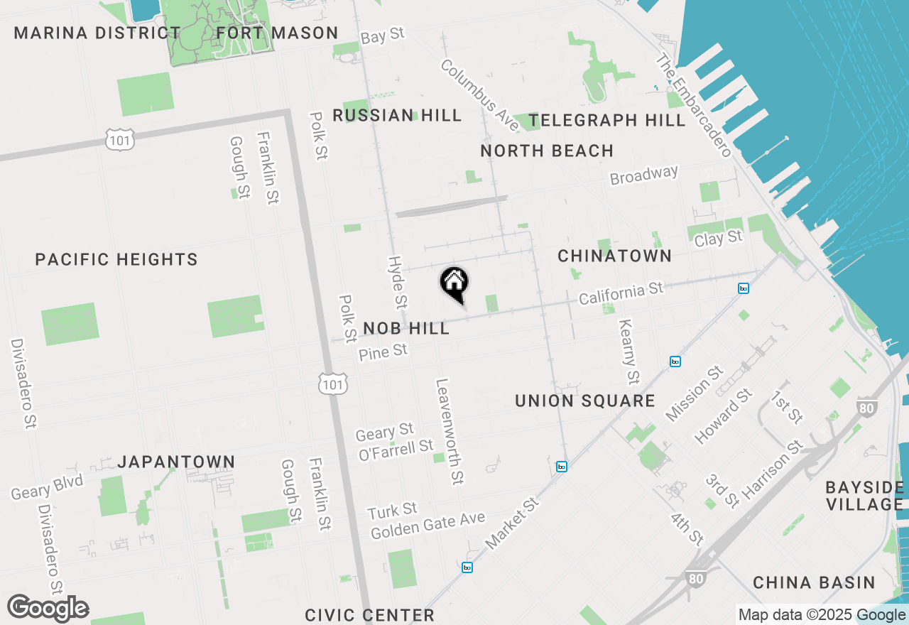 Map of 1200 California Street #20B, San Francisco, CA 94109