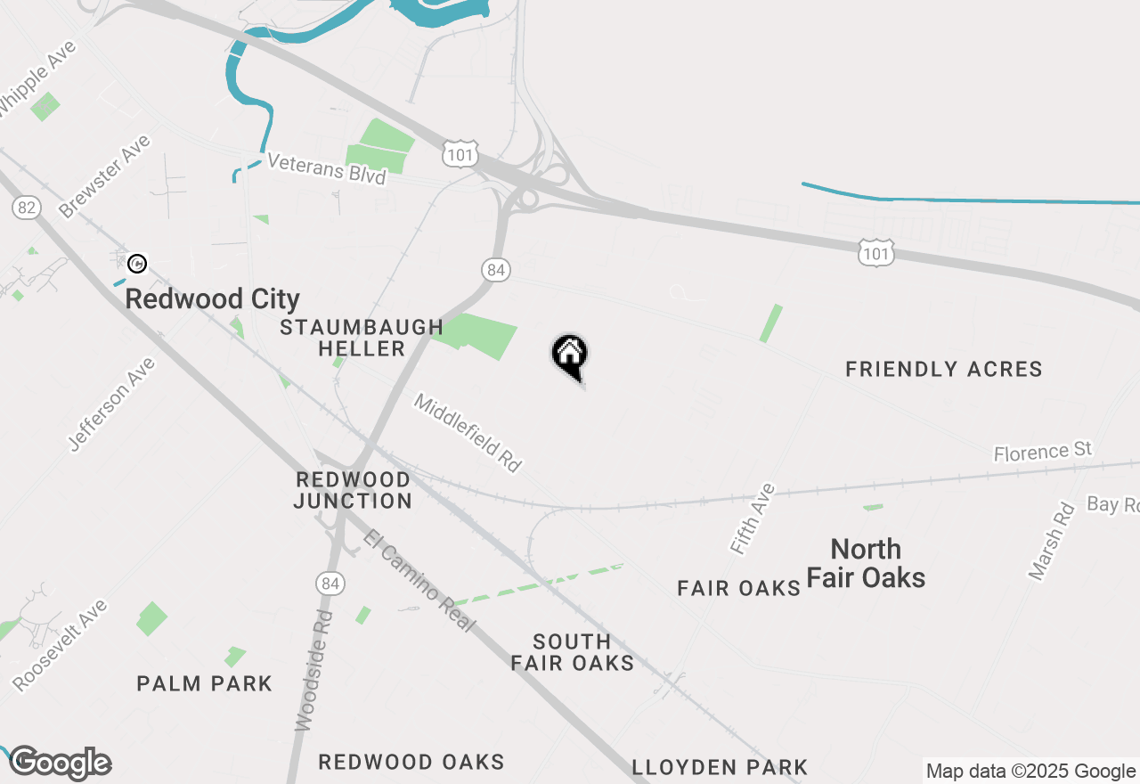 Map of 639 Douglas Avenue, Redwood City, CA 94063