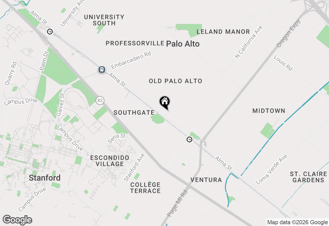 Map of 120 Seale Avenue, Palo Alto, CA 94301