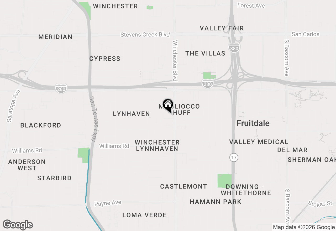 Map of 801 Winchester Boulevard #4100, San Jose, CA 95128