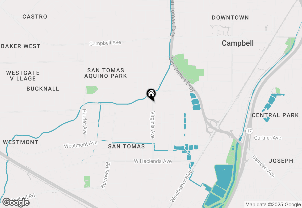 Map of 635 Virginia Avenue, Campbell, CA 95008