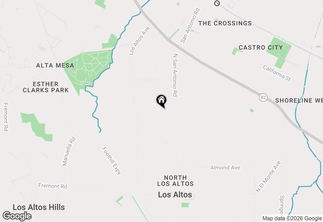 Map of 624 Tomi Lea Street, Los Altos, CA 94022
