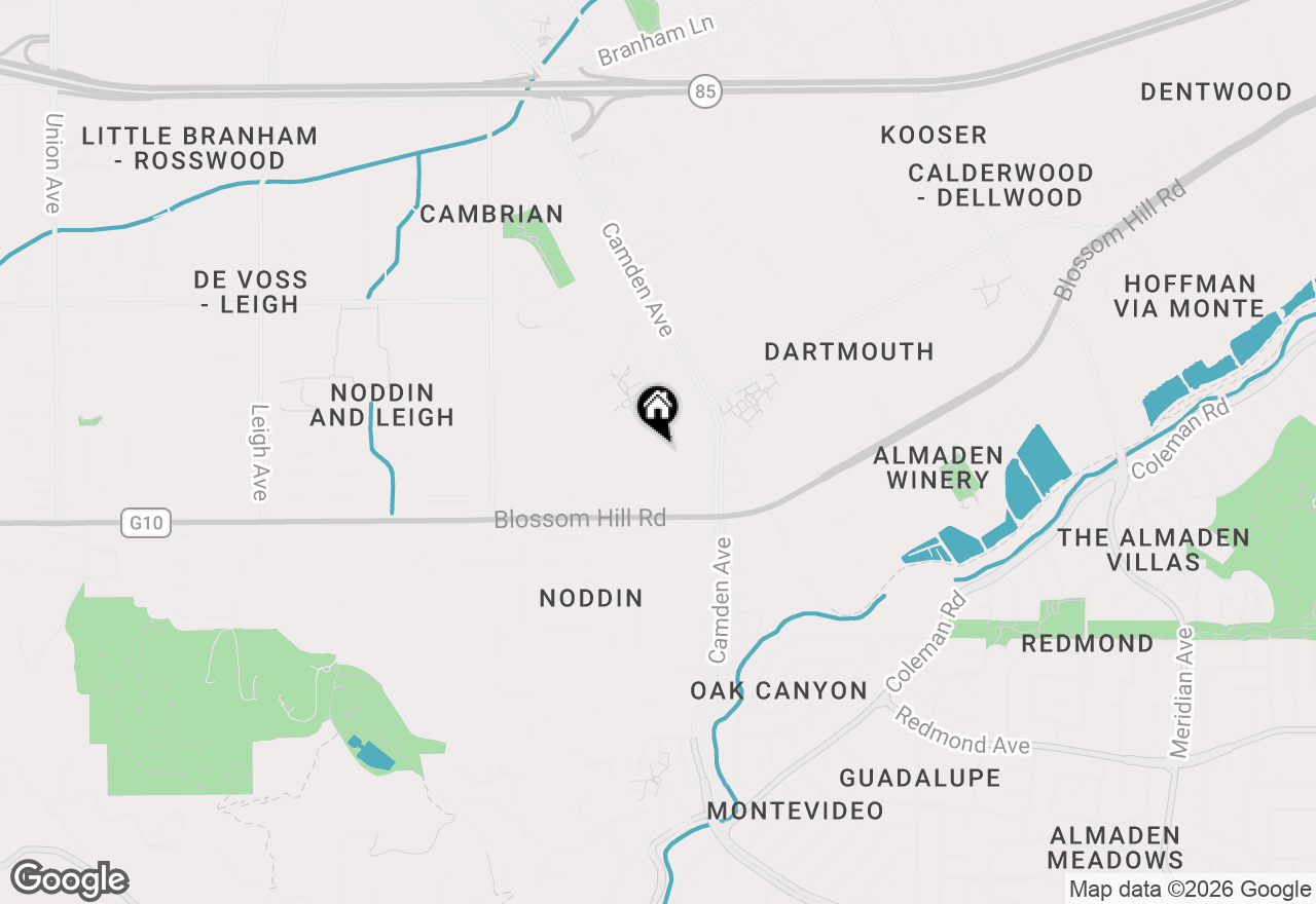 Map of 5475 Rudy Drive, San Jose, CA 95124