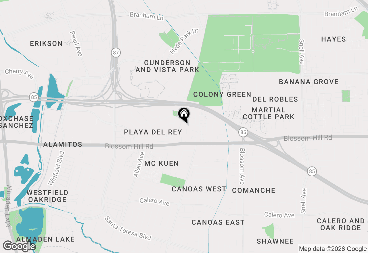Map of 5500 Cooney Place, San Jose, CA 95123