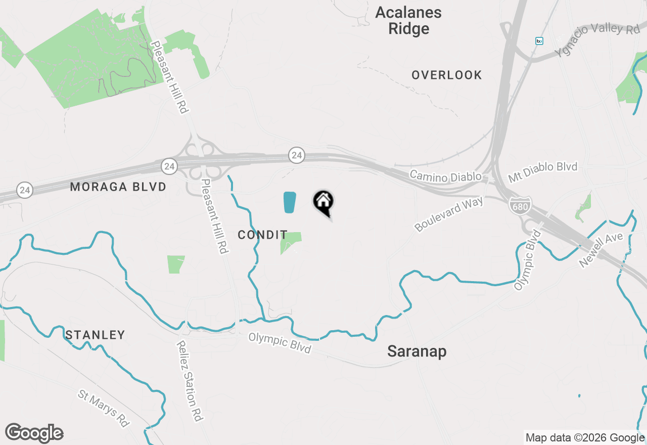 Map of 1432 Sunset Loop, Lafayette, CA 94549