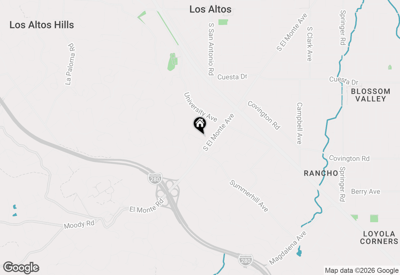 Map of 65 Bay Tree Lane, Los Altos, CA 94022