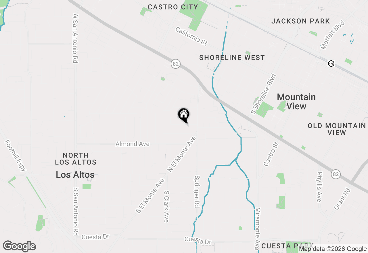 Map of 648 Spargur Drive, Los Altos, CA 94022