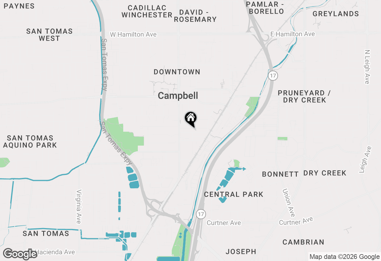 Map of 101 Sunnyside Court, Campbell, CA 95008