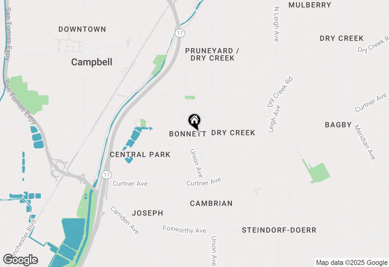 Map of 876 Dry Creek Road, Campbell, CA 95008