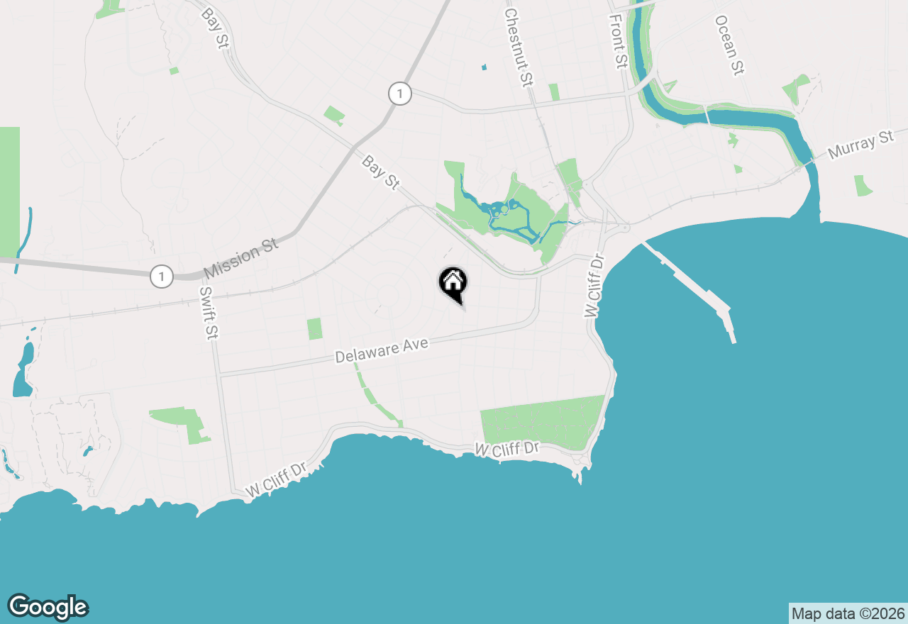 Map of 116 Continental Street, Santa Cruz, CA 95060