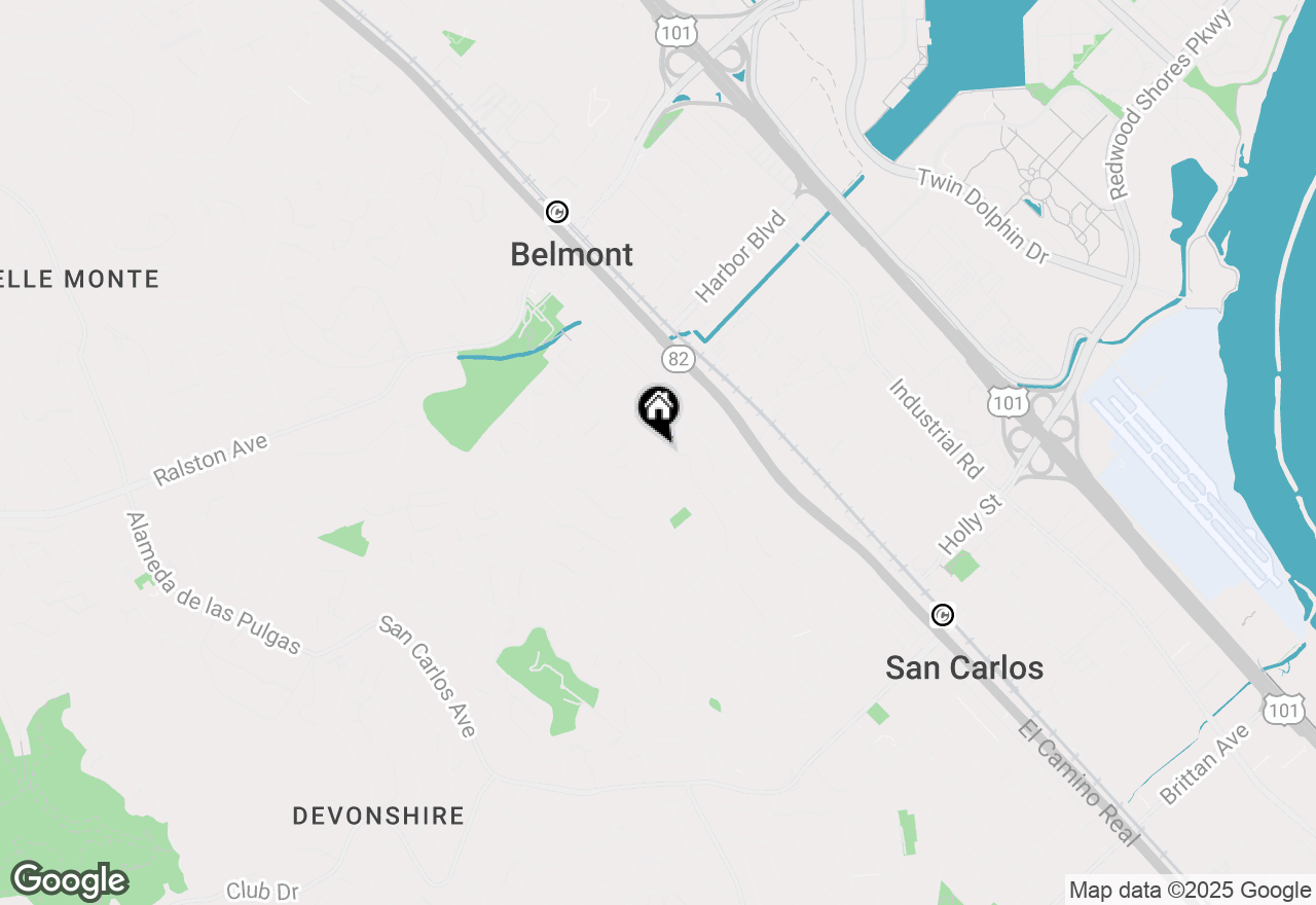 Map of 1597 Molitor Road, Belmont, CA 94002