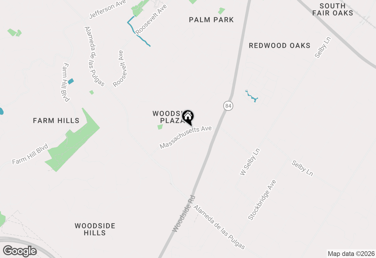 Map of 2438 Massachusetts Avenue, Redwood City, CA 94061